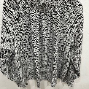 Nine West Monochrome Patterned Blouse